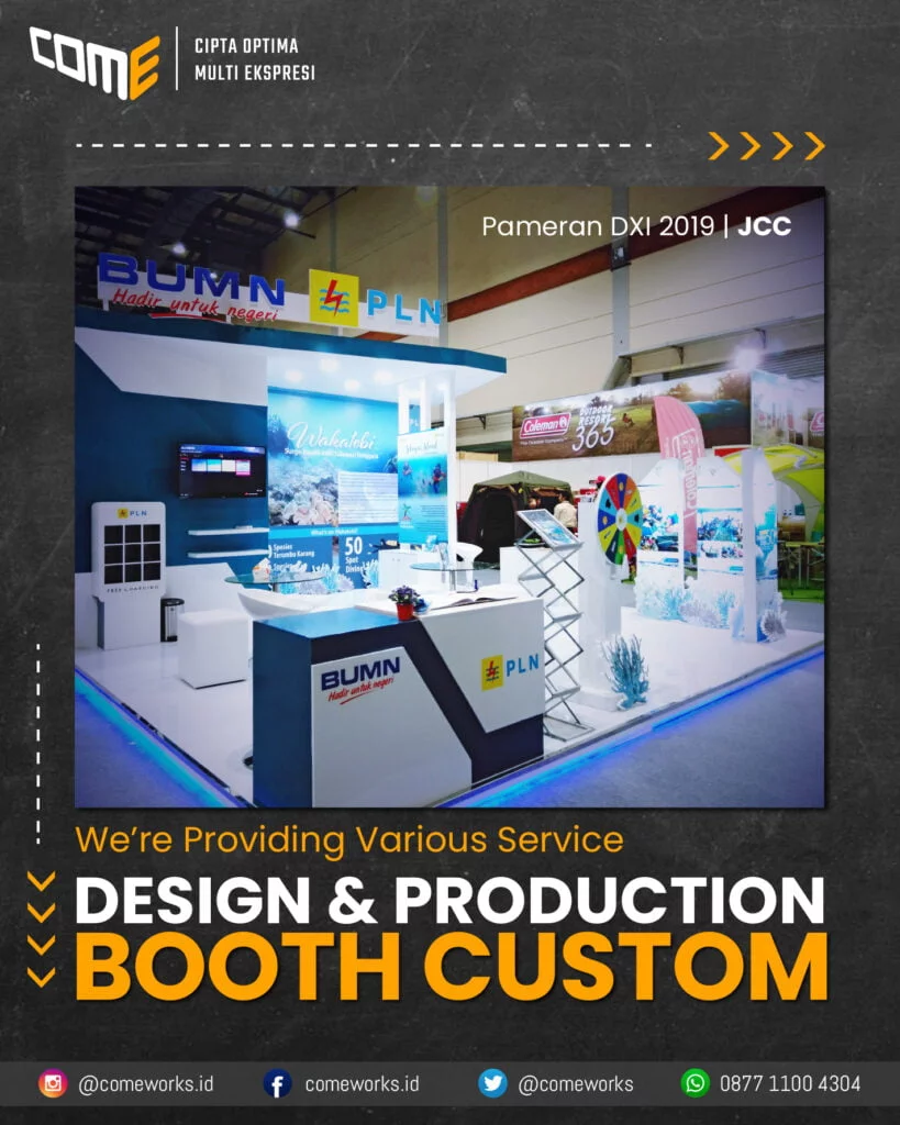 Tips Membuat Booth Pameran Ramai Dikunjungi comeworksid vendor booth event profesional