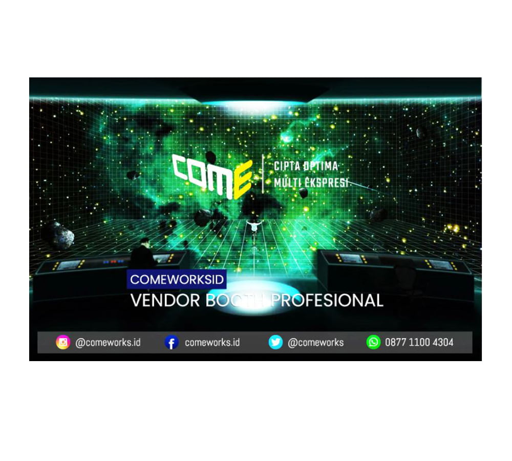 Comeworksid vendor booth exhibition jakarta dan tangerang selatan 2022